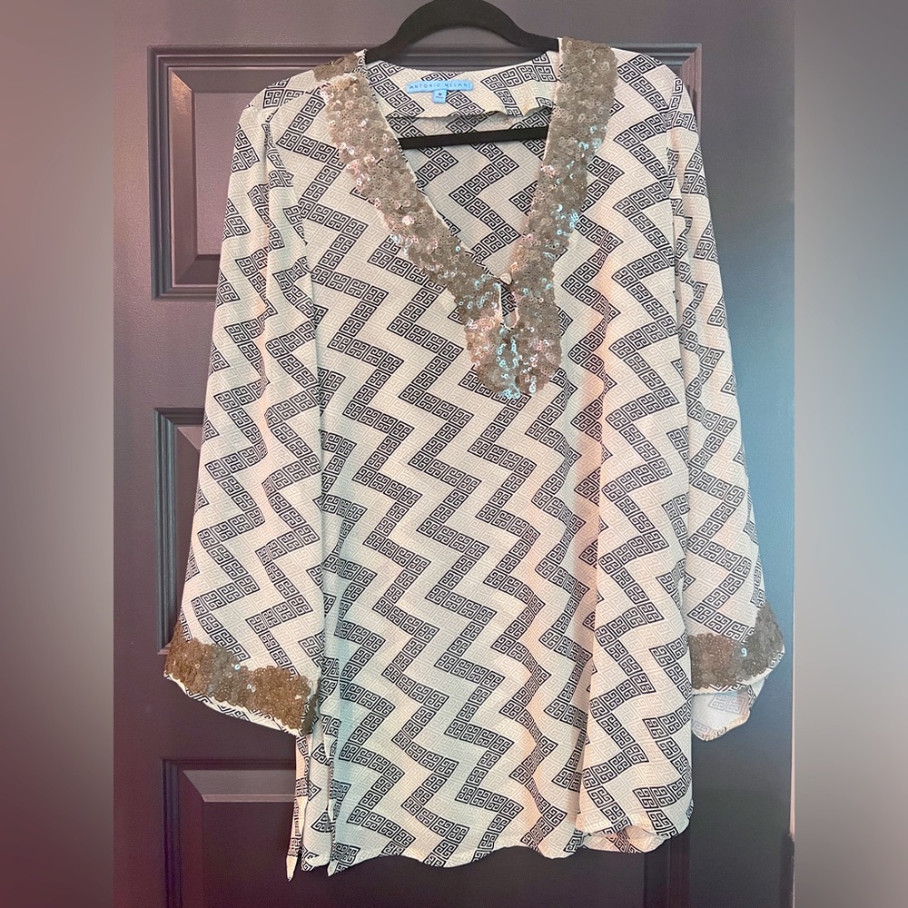 Antonio Melani Sequined Tunic Or Resortwear Cover-up